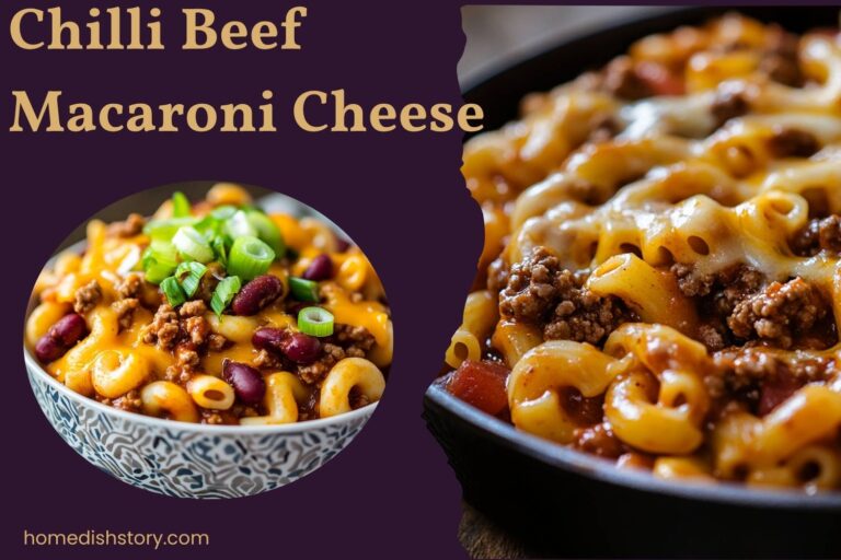 chilli beef macaroni cheese