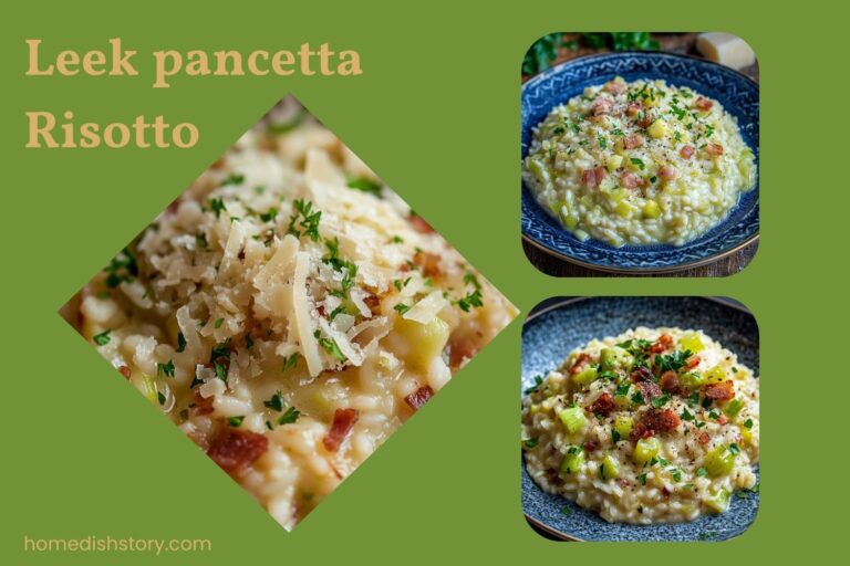 leek pancetta risotto