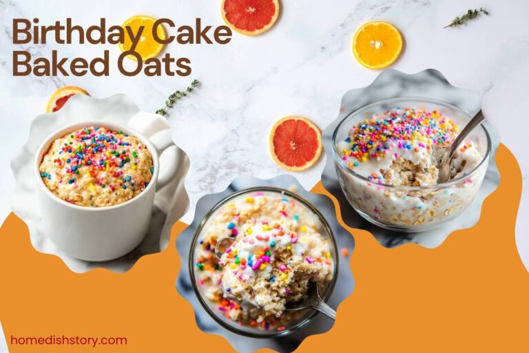 birthday cake baked oats