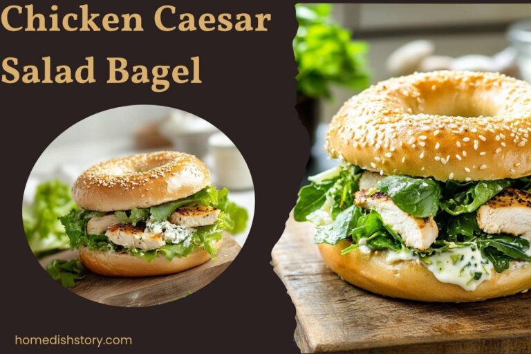 chicken caesar salad bagel