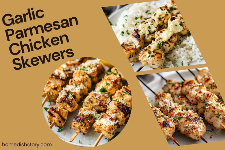 garlic parmesan chicken skewers