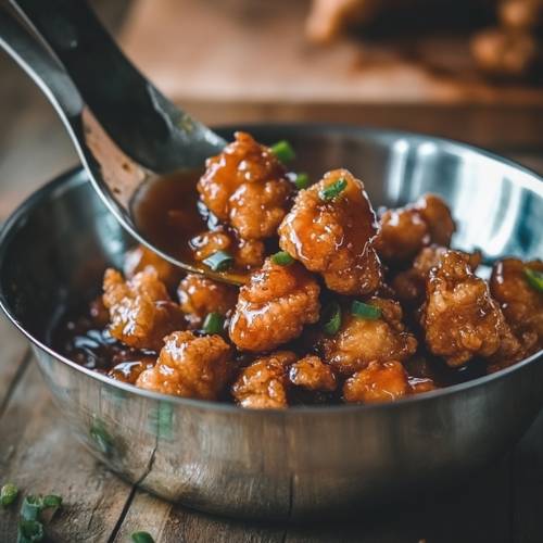 Chicken Peking Rice Easy Crispy Peking Chicken in Air Fryer – Sticky Sweet & Spicy Sauce ...